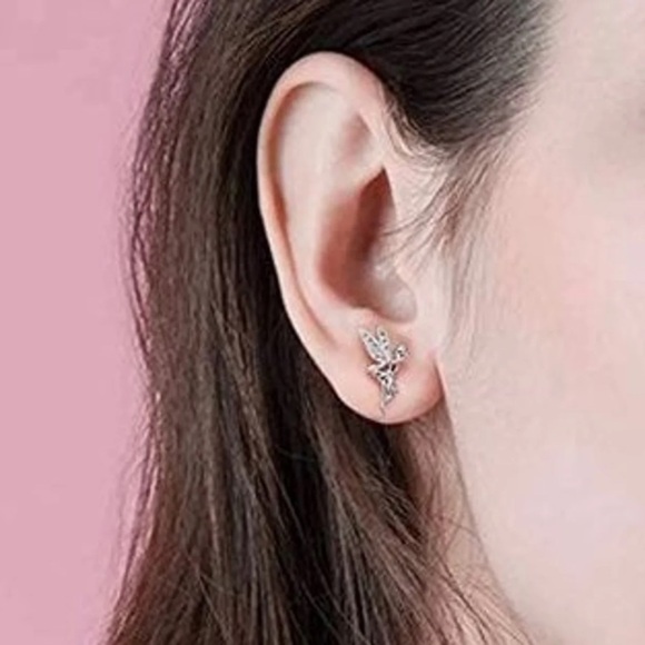 925 Tinkerbell Fairy Earrings - Picture 6 of 6